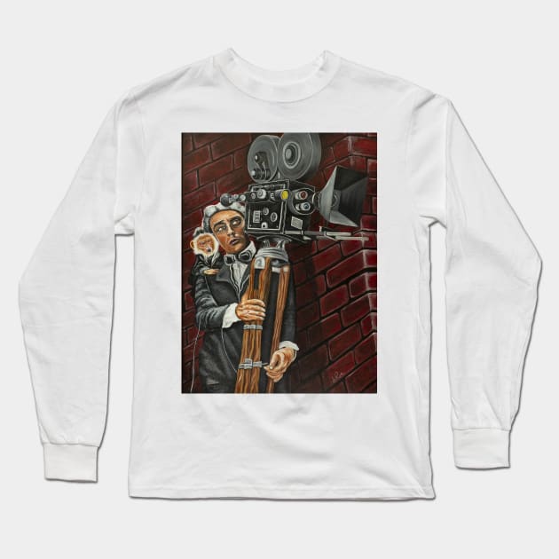 Buster Keaton Cameraman Long Sleeve T-Shirt by Dual Rogue